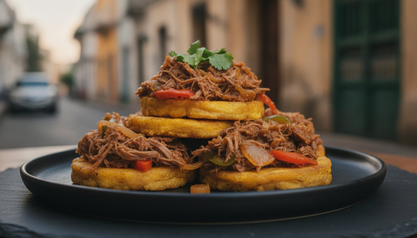 Patacones with Shredded Beef: Panama’s Ultimate Street Food Soul Mate!